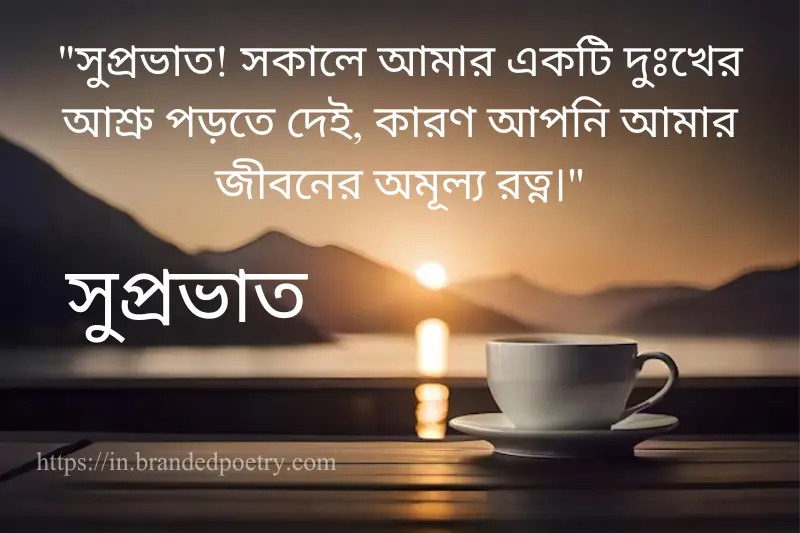 emotional good morning quote in bengali