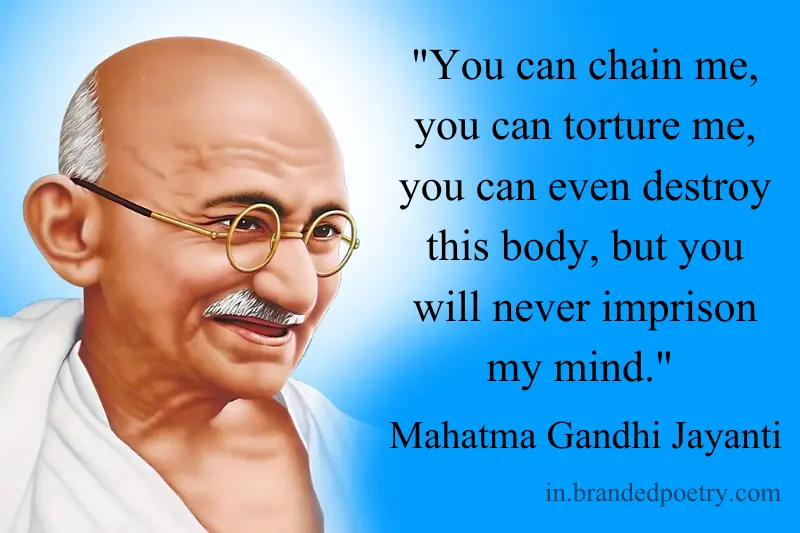 famous quote by mahatma gandhi in english