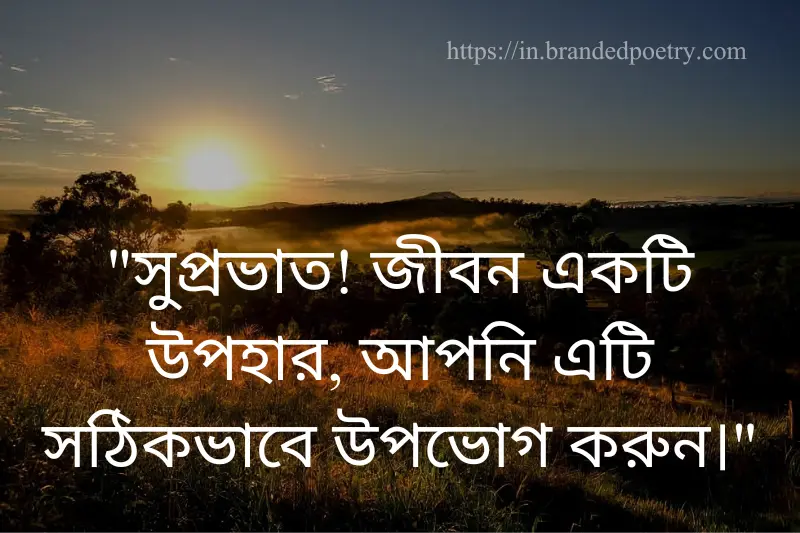 good morning life quote in bengali