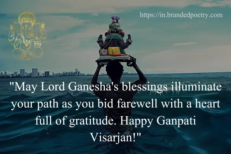 happy ganpati visarjan quote in english