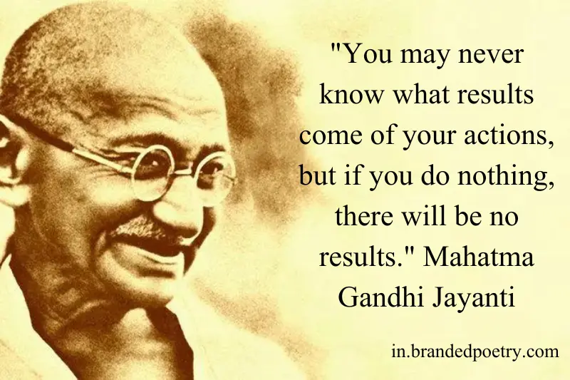 mahatma gandhi motivational quote in english