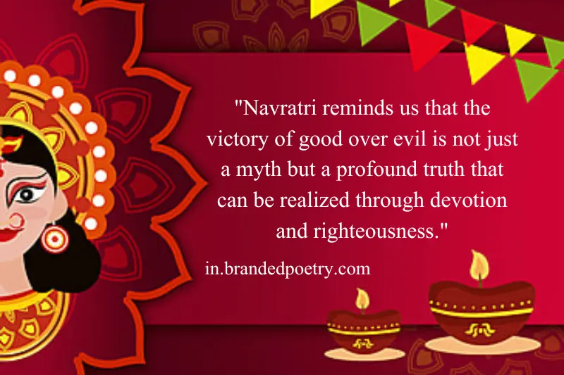 navratri thought in english