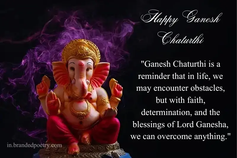 thoughts on ganesh chaturthi in english
