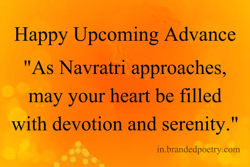 happy coming soon navratri quote in english
