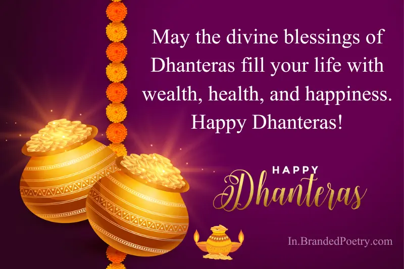 happy dhanteras wishing card in english