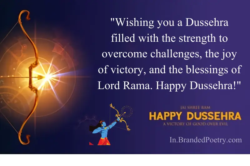 happy dussehra greetings card