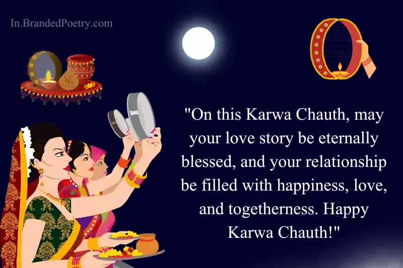 happy karwa chauth wishing card