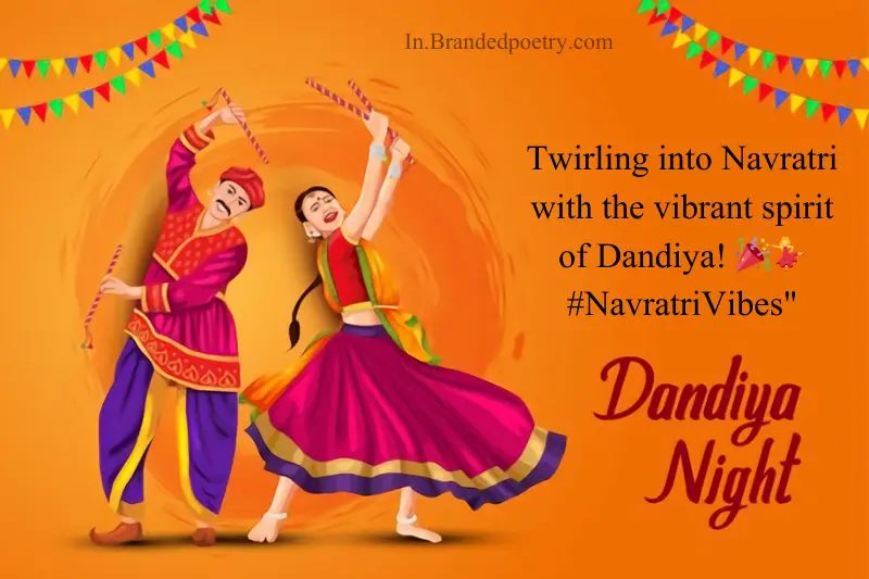 happy navratri dandiya captions for instagram