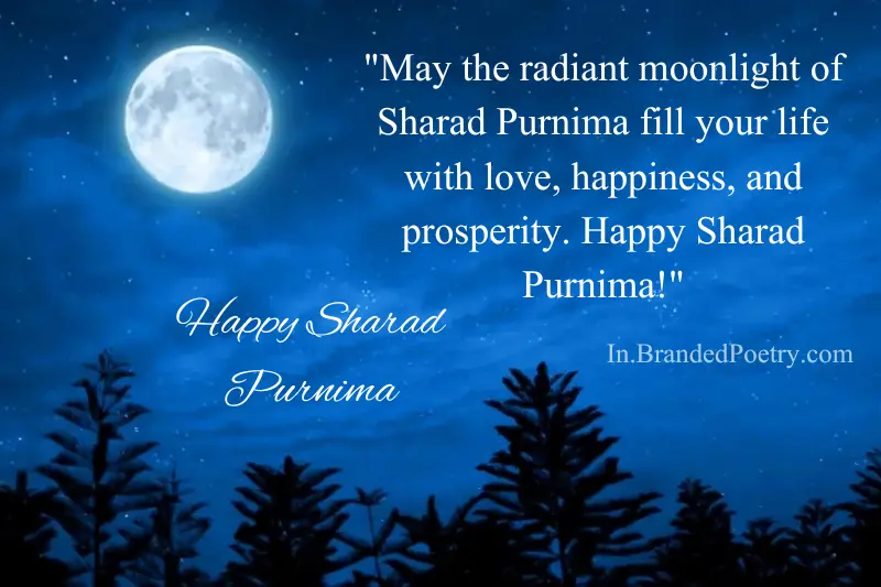 happy sharad purnima wishing card in english