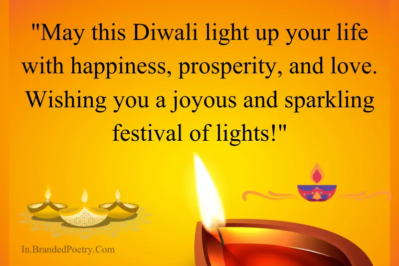happy diwali message card