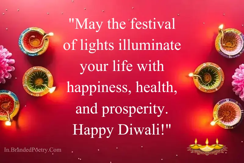 happy diwali wishing card in english