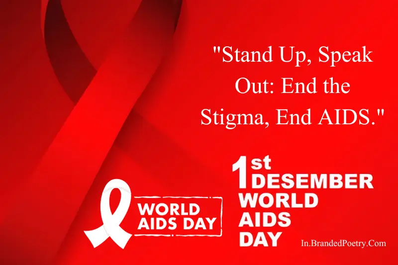 world aids day slogans