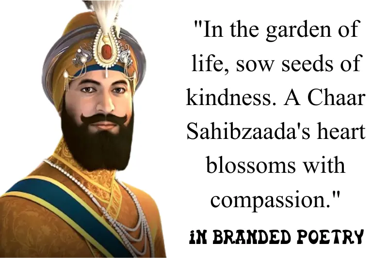 chaar sahibzaade quote card in english