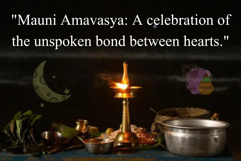 mauni amavasya quote card in english