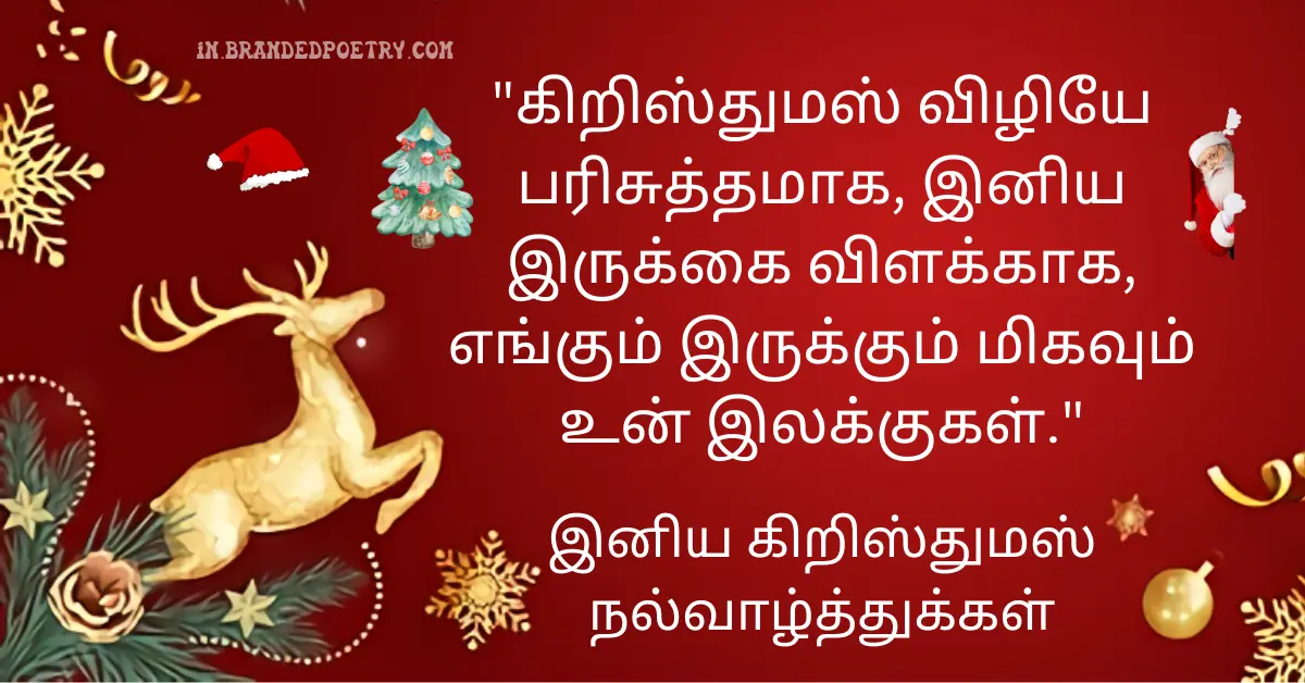 Christmas Wishes, Quotes, Kavitahi, & Messages In Tamil [2024]