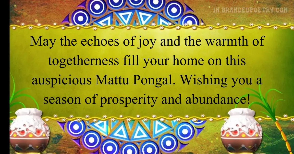 30+ Happy Mattu Pongal Wishes, Quotes & Status [2024]