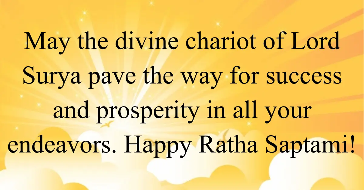 30+ Happy Ratha Saptami Wishes In English [2024] 