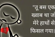 40+ Sad Broken Heart Quotes, Shayari & Status In Hindi [2024]